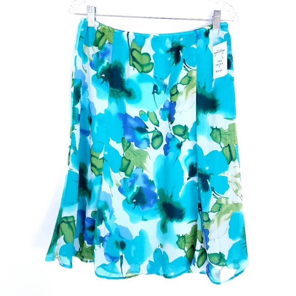 Danny & Nicole Dresses & Skirts - Danny & Nicole Skirt Floral Size 12 Waist 28